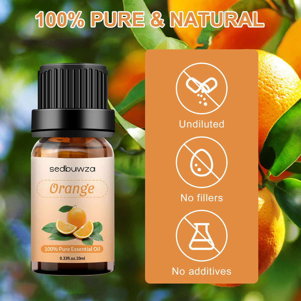 Sedbuwza orange oil diffuser mist aroma for a fresh room fragrance.