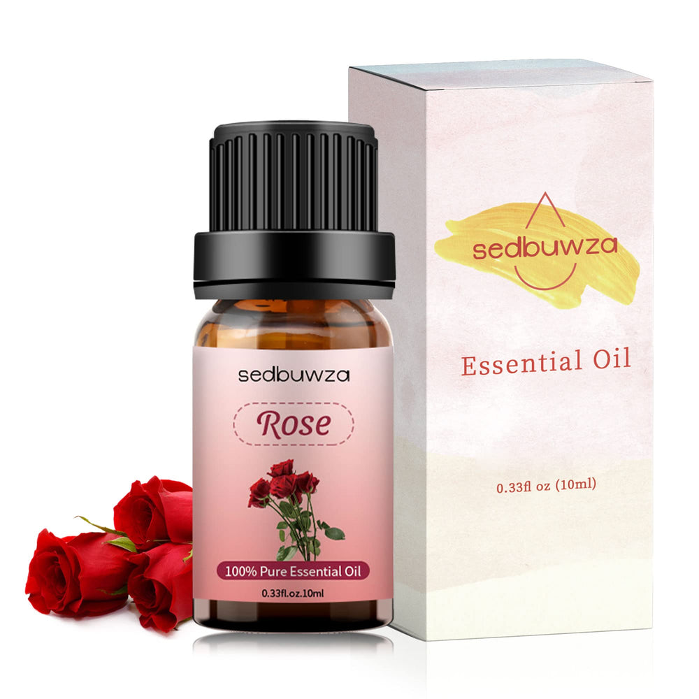 Sedbuwza Rose Essential Oil in a bath for a relaxing soak.