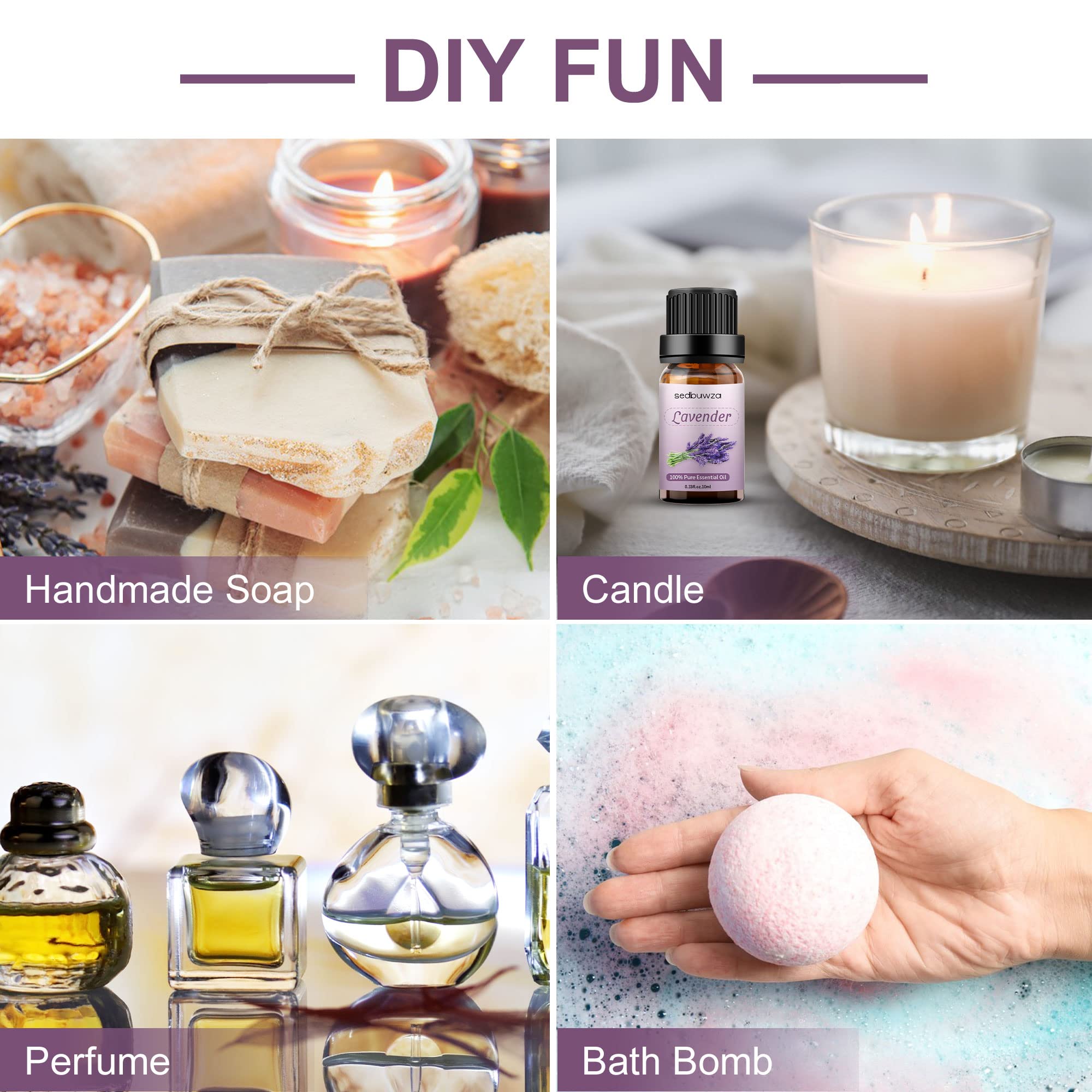 Sedbuwza soap and candle making with vanilla lavender oils.
