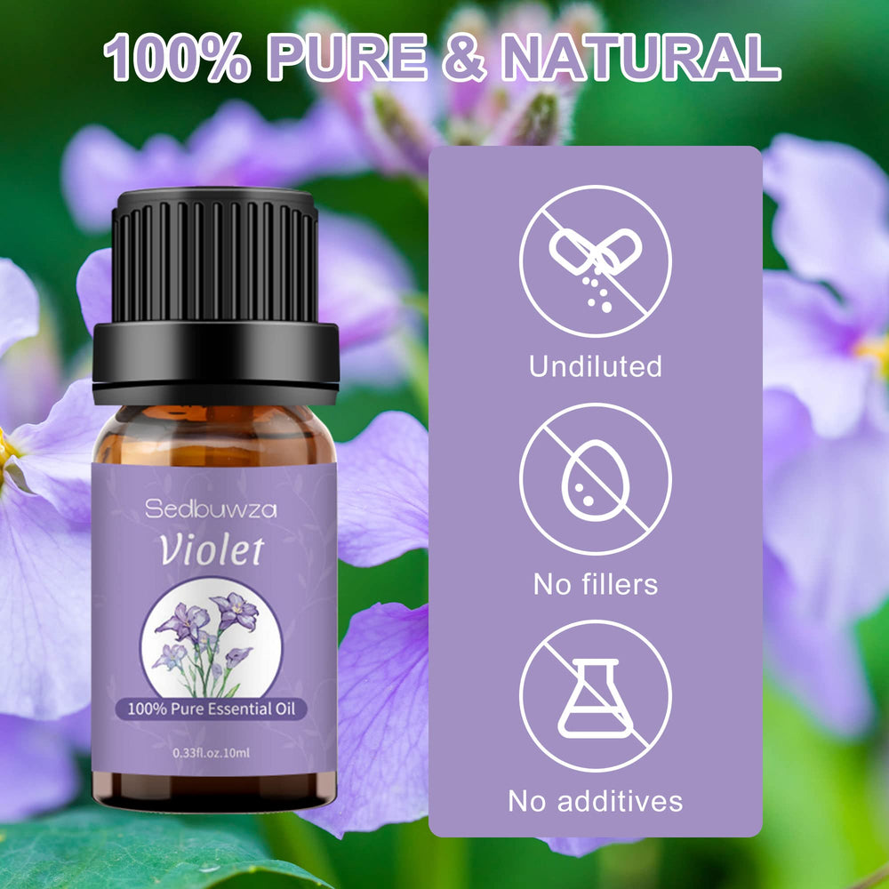 Sedbuwza Violet oil vapor in diffuser for calming scent.