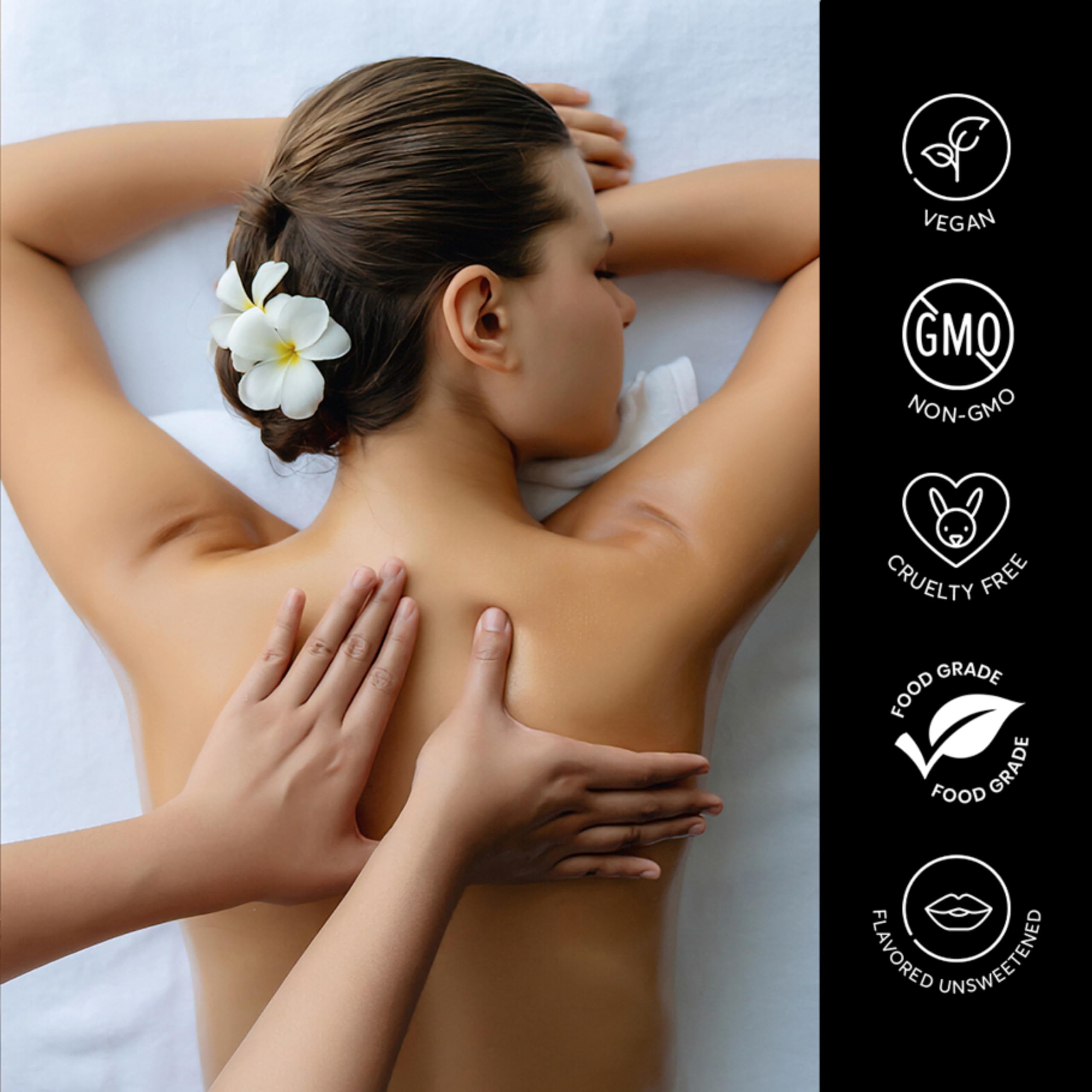 Seduction by Nature SbN body-oil-application demonstrates versatile use as moisturizer or massage oil.
