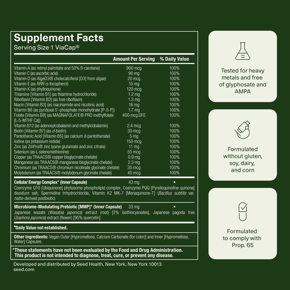 Seed DM-02 30-day supply in a convenient bottle