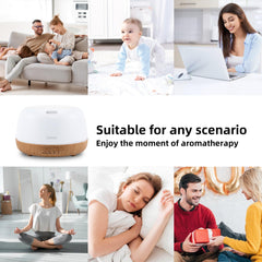 SEEDSEEL diffuser 7-color LED lights create customizable mood lighting.