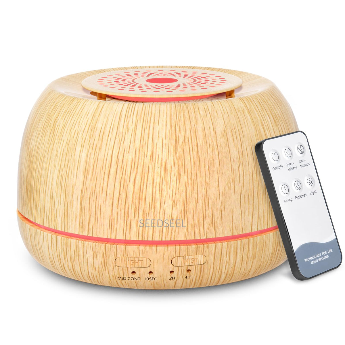 SEEDSEEL diffuser displaying its 300ml capacity for longer fragrance sessions.