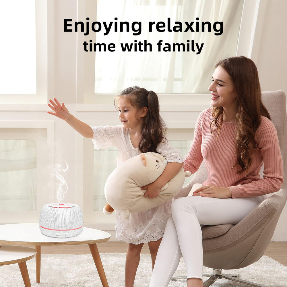 SEEDSEEL diffuser displaying seven color LED lights for mood lighting