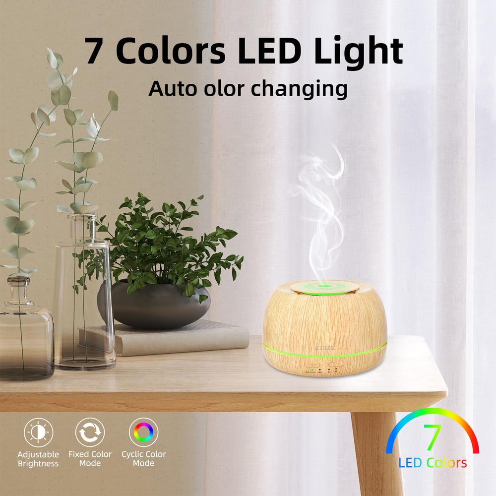 SEEDSEEL diffuser running for eight hours in a cozy room.