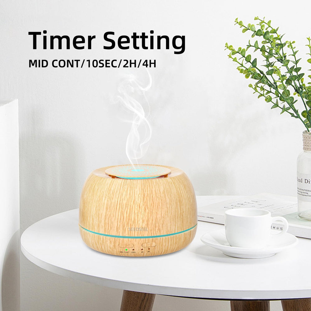 SEEDSEEL diffuser acting as a gentle night light in the room.