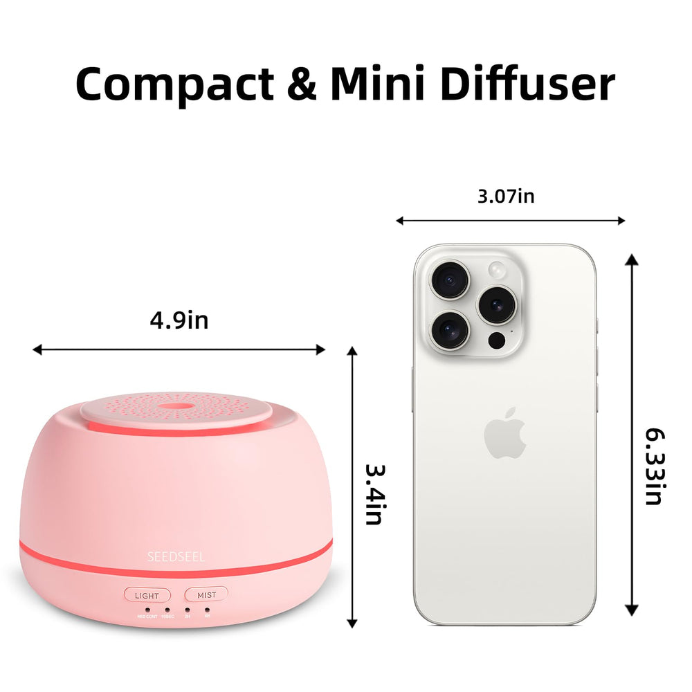SEEDSEEL diffuser remote control enables easy mist and light adjustments
