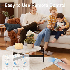 SEEDSEEL diffuser shown with a remote control for effortless adjustments.
