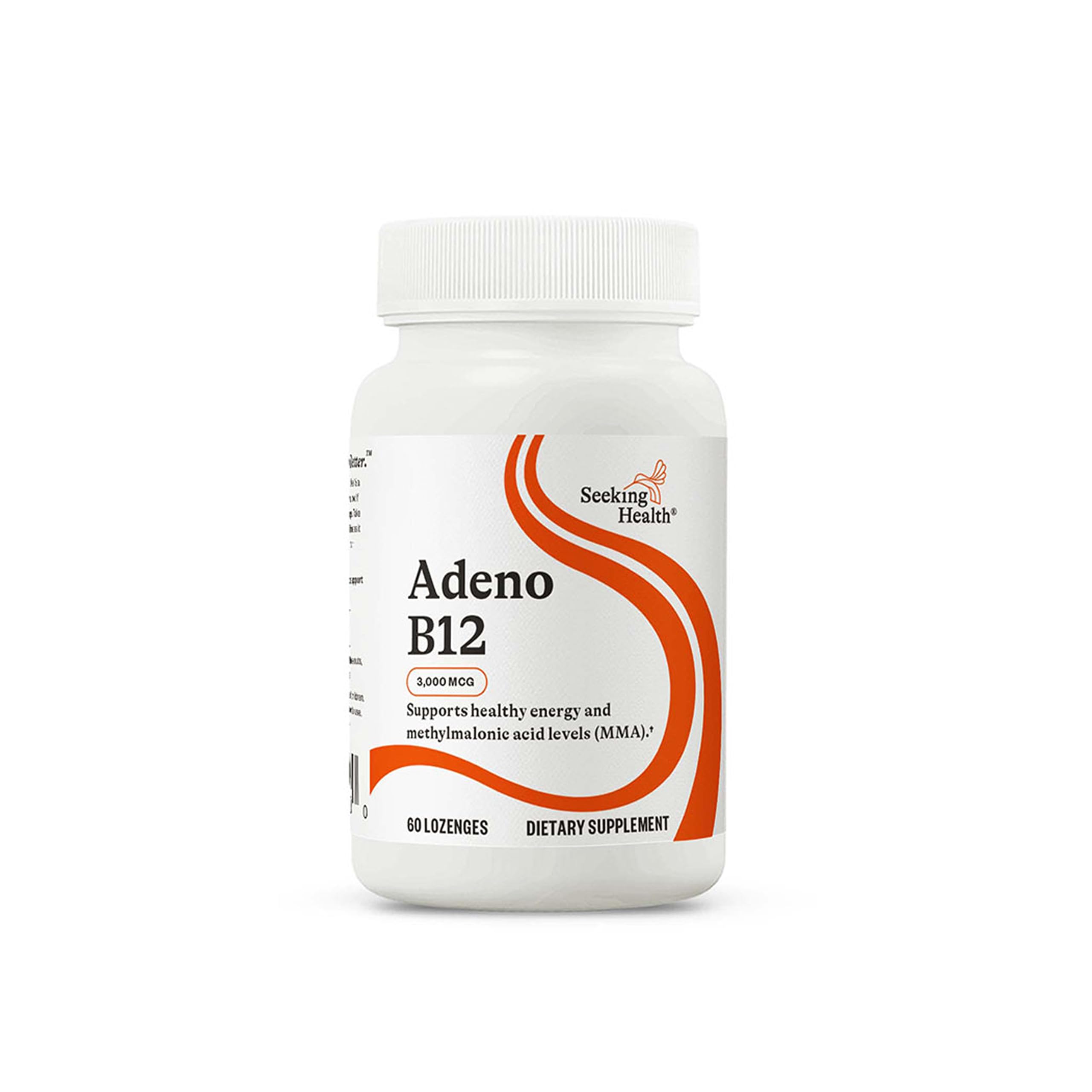 Seeking Health Adenosylcobalamin bottle label highlights energy support