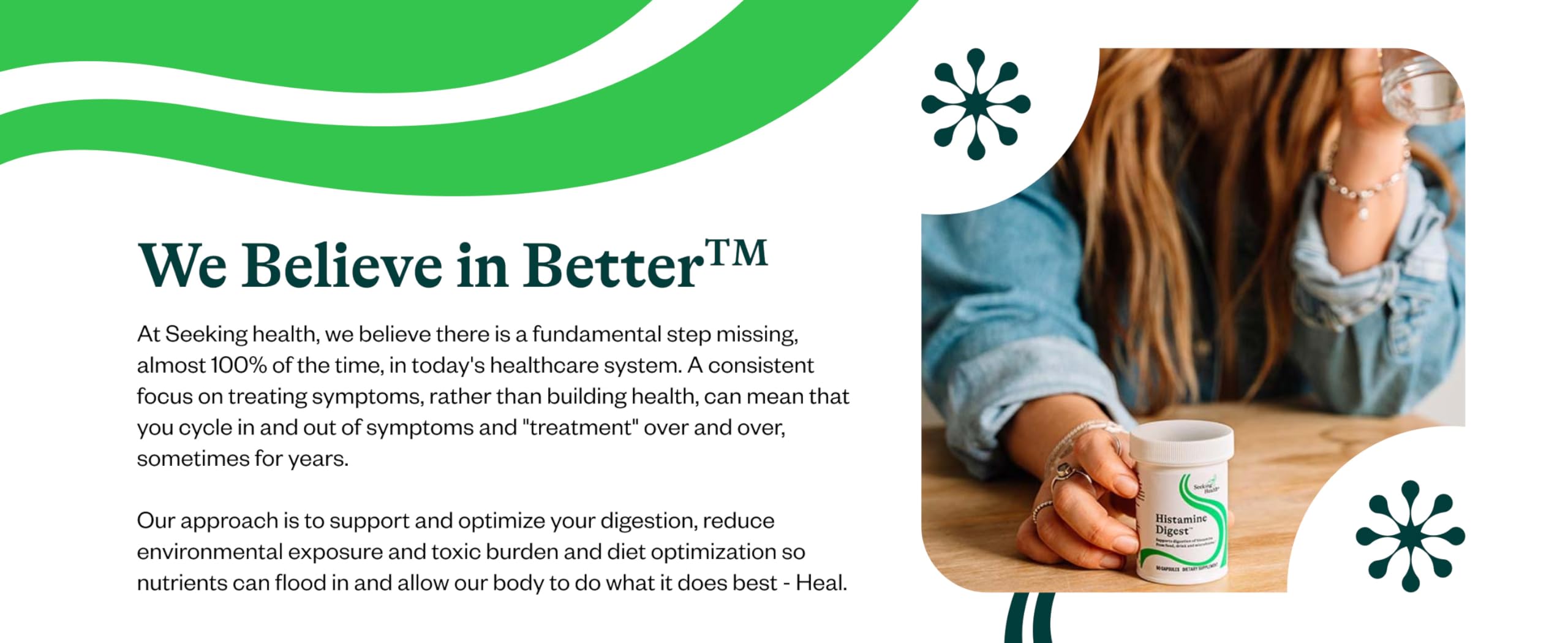 Seeking Health DAO Enzyme collection setup, brand trust and product range.