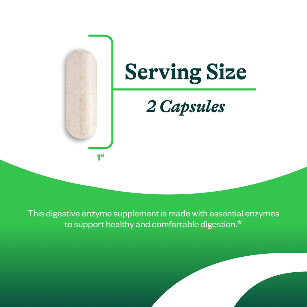 Seeking Health Digestive Enzymes capsules close-up highlighting vegetarian capsules