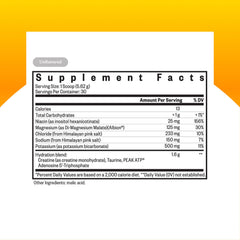 Seeking Health electrolyte powder label close-up highlighting clean ingredients for versatile mixing