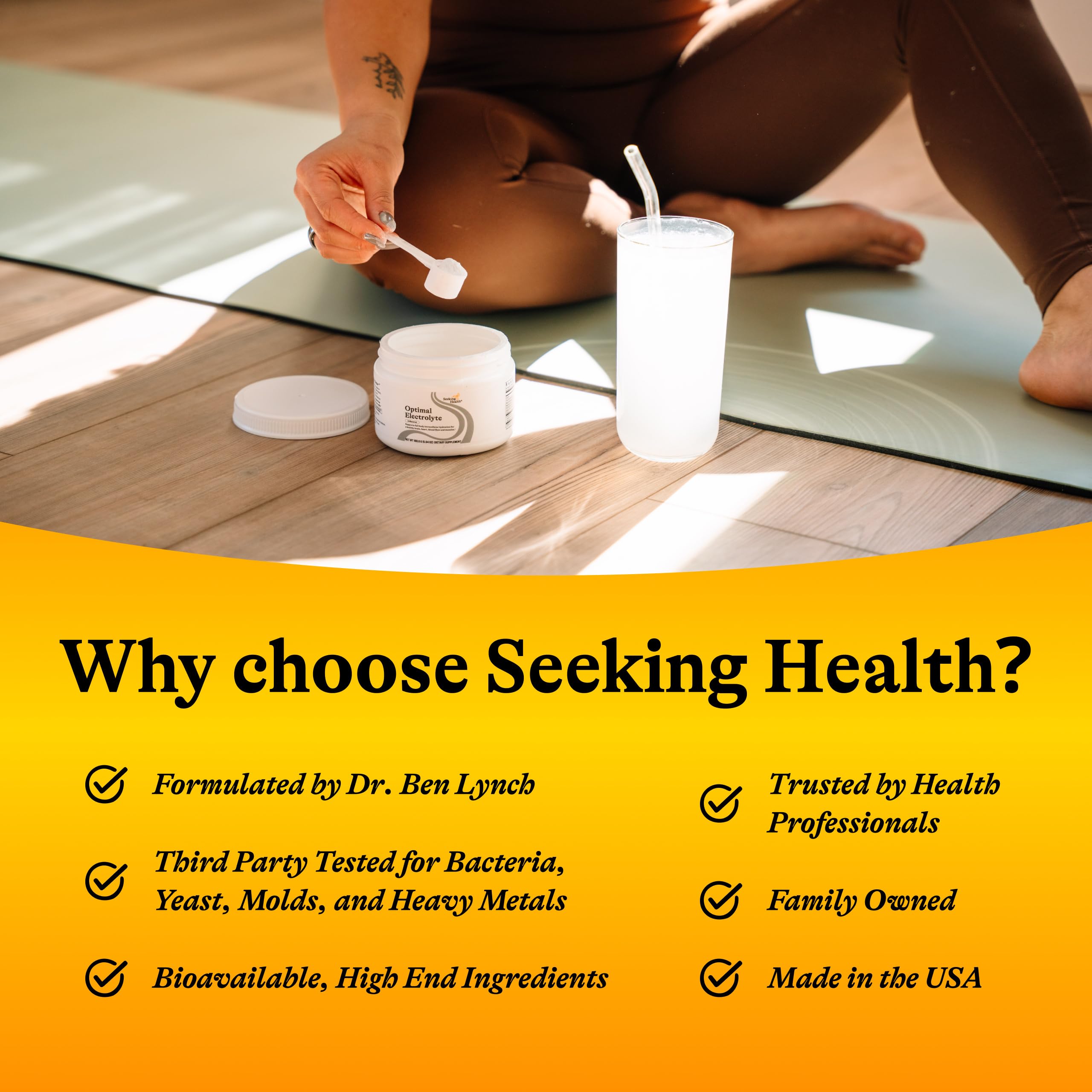 Seeking Health electrolyte powder vegan-friendly option supporting plant-based lifestyles