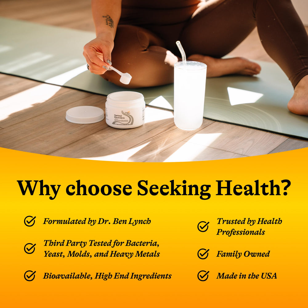 Seeking Health electrolyte powder vegan-friendly option supporting plant-based lifestyles