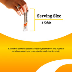 Seeking Health Electrolyte Sticks glass with liquid highlights hydration for workouts