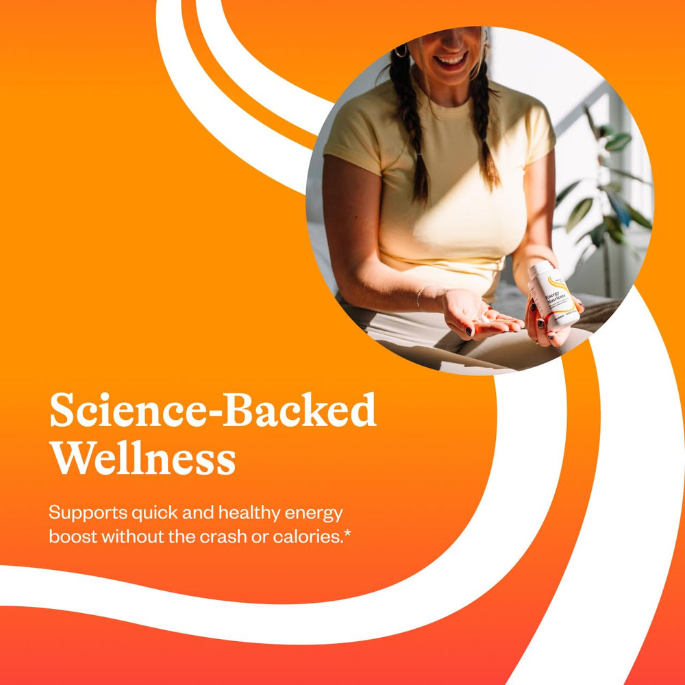 Seeking Health Energy Nutrients bottle open with lozenges ready to use