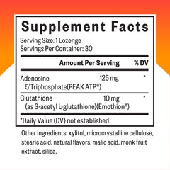 Seeking Health Energy Nutrients lozenges close up for chewable focus