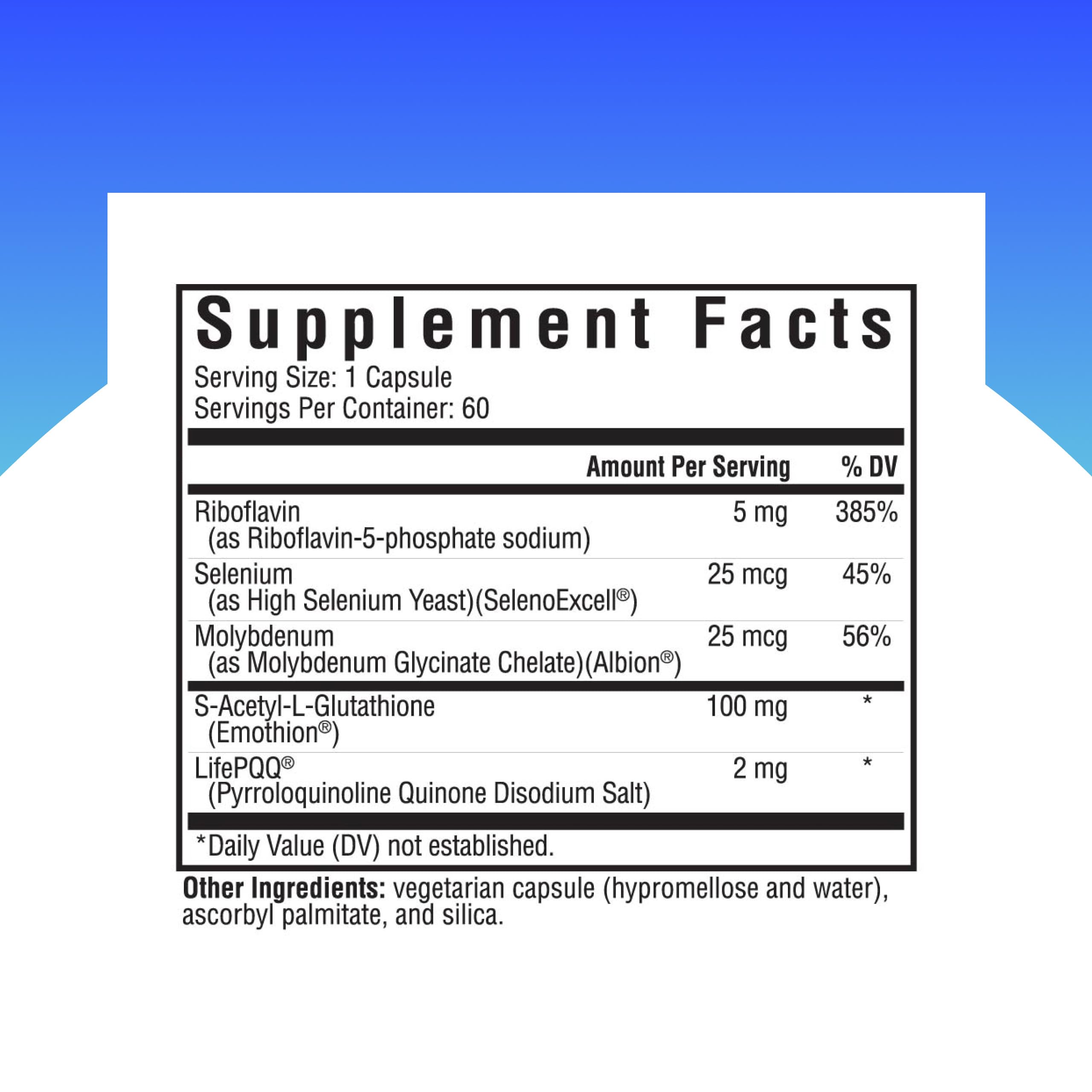 Seeking Health Glutathione Plus capsules ready to swallow for easy daily use.