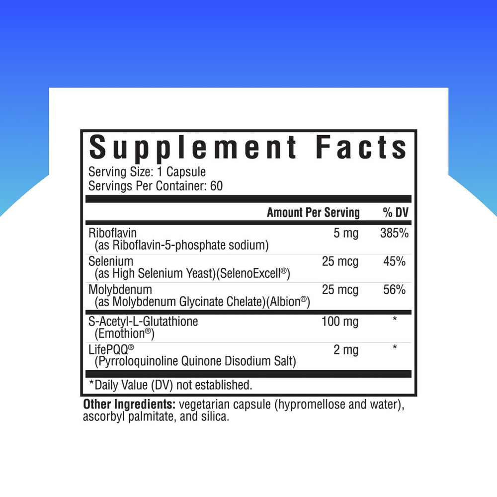 Seeking Health Glutathione Plus capsules ready to swallow for easy daily use.