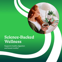 Pouring Seeking Health Gut Nutrients capsules from bottle for easy dosing.