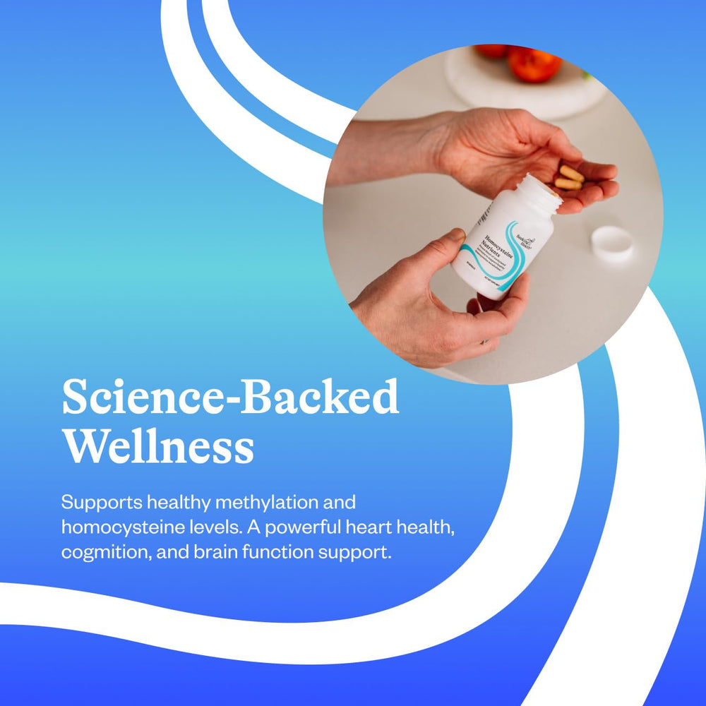 The ingredients panel on Seeking Health Homocysteine Nutrients highlights allergen-free formulation