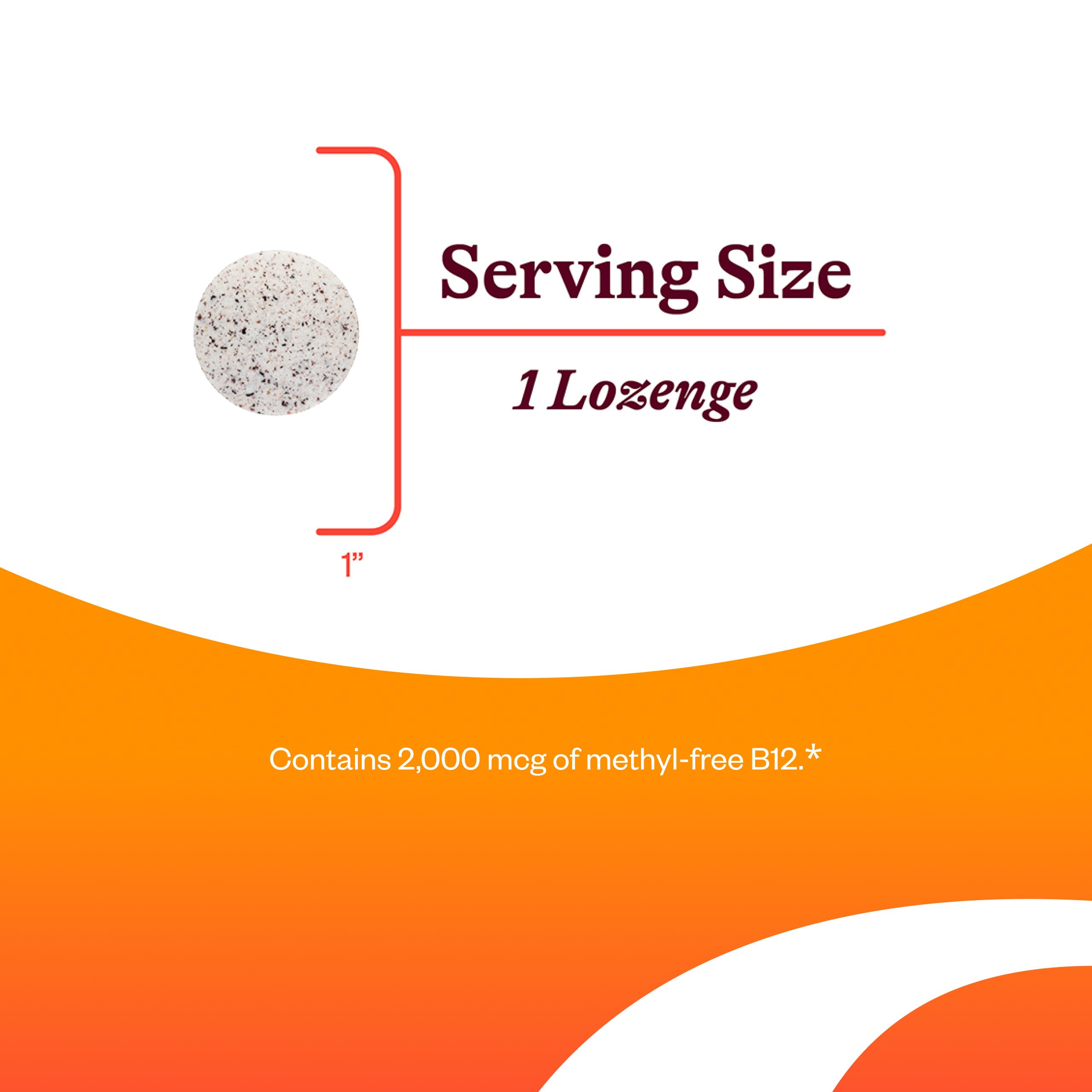 Seeking Health Hydroxo-Adeno B12 lozenge on white background for easy shopping