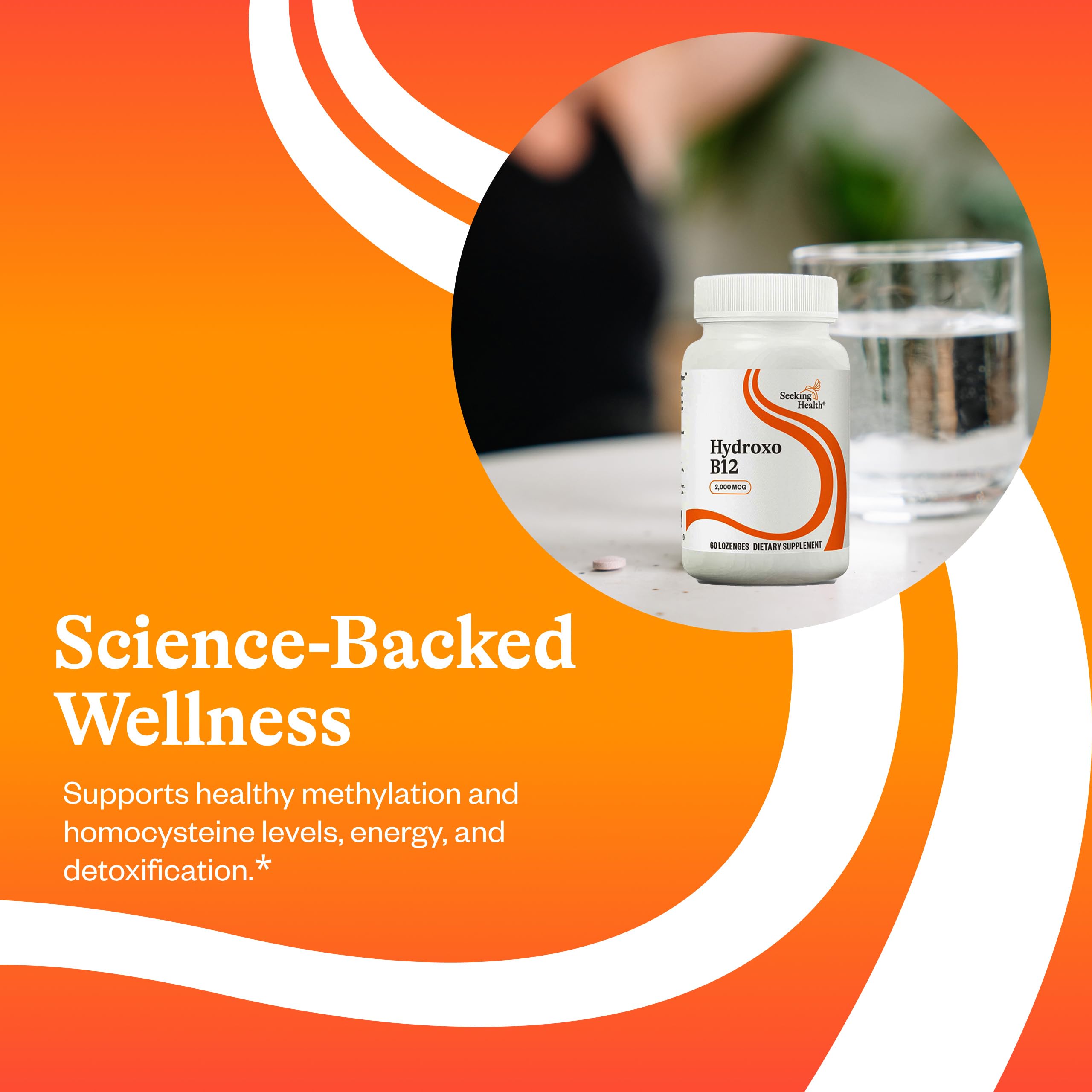 Foil seal image suggests freshness for consistent daily intake of B12.
