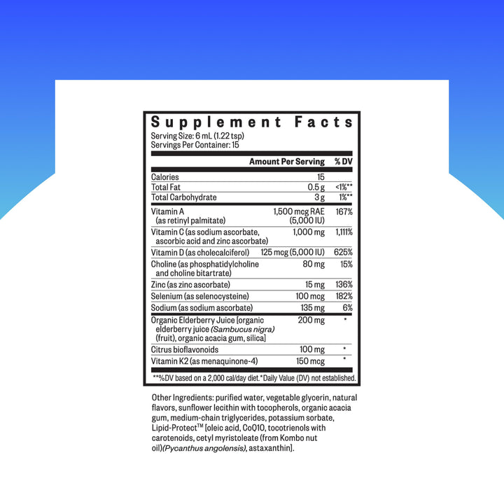 Seeking Health Immune Intensive bottle pour demonstrates easy daily dosing