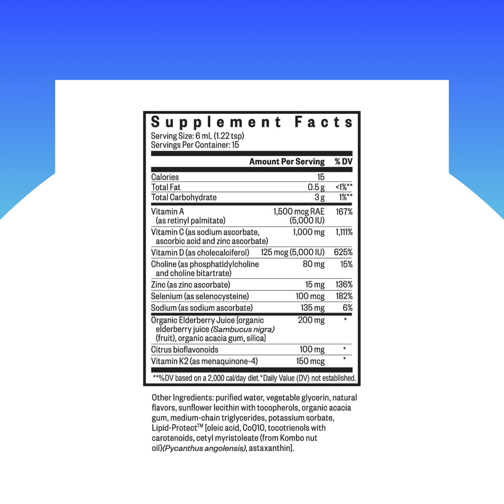 Seeking Health Immune Intensive bottle pour demonstrates easy daily dosing