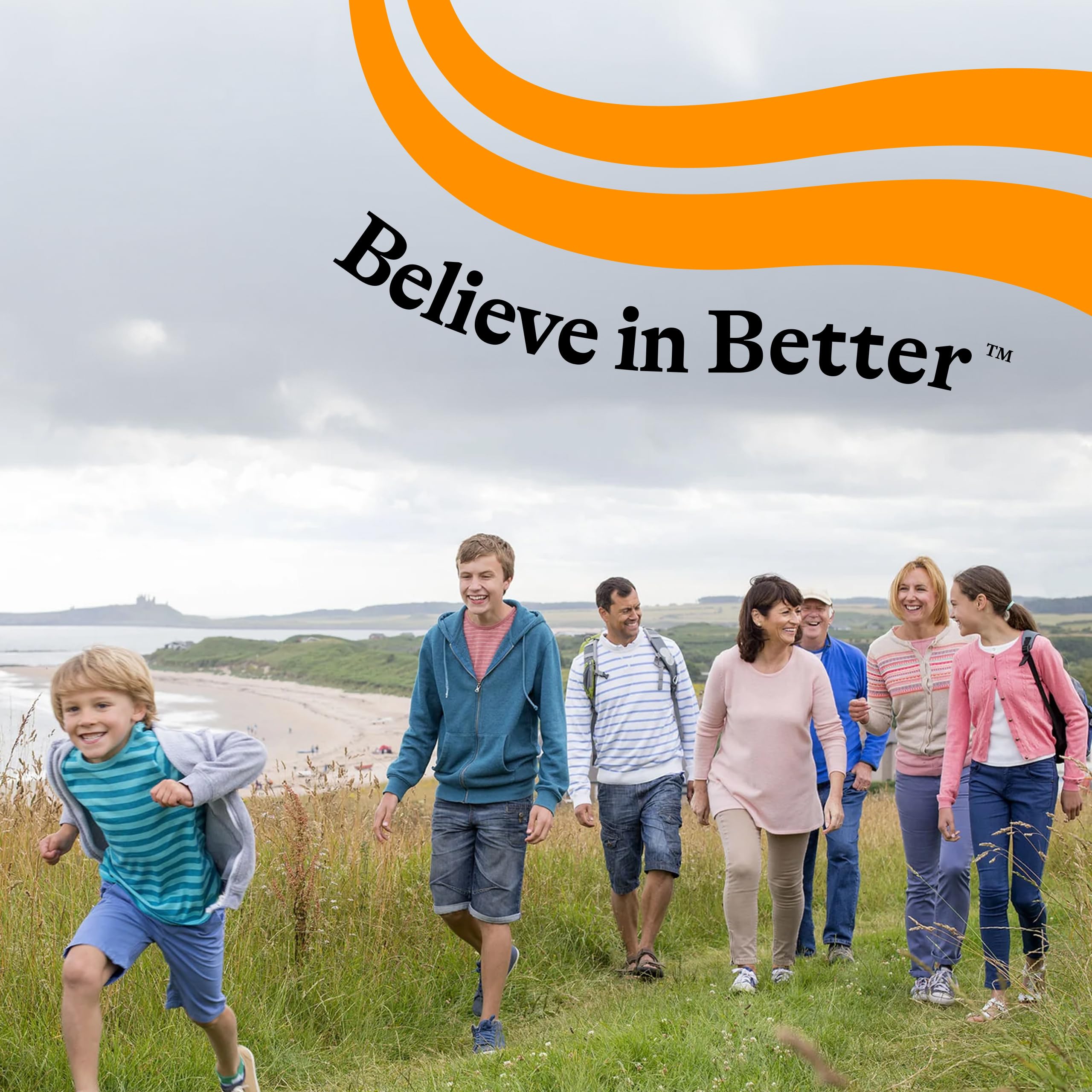 Seeking Health Kids Multivitamin MF free-from icons underscoring allergen-free formula