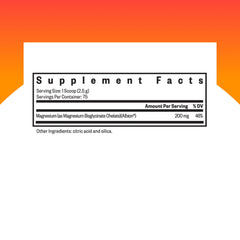 Close-up of Seeking Health magnesium glycinate powder scoop for easy dosing.