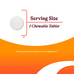 Seeking Health Magnesium Malate chewables in hand for easy daily dosing