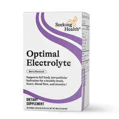 Seeking Health Optimal Electrolyte Sticks berry pack ready for hydration on the go.