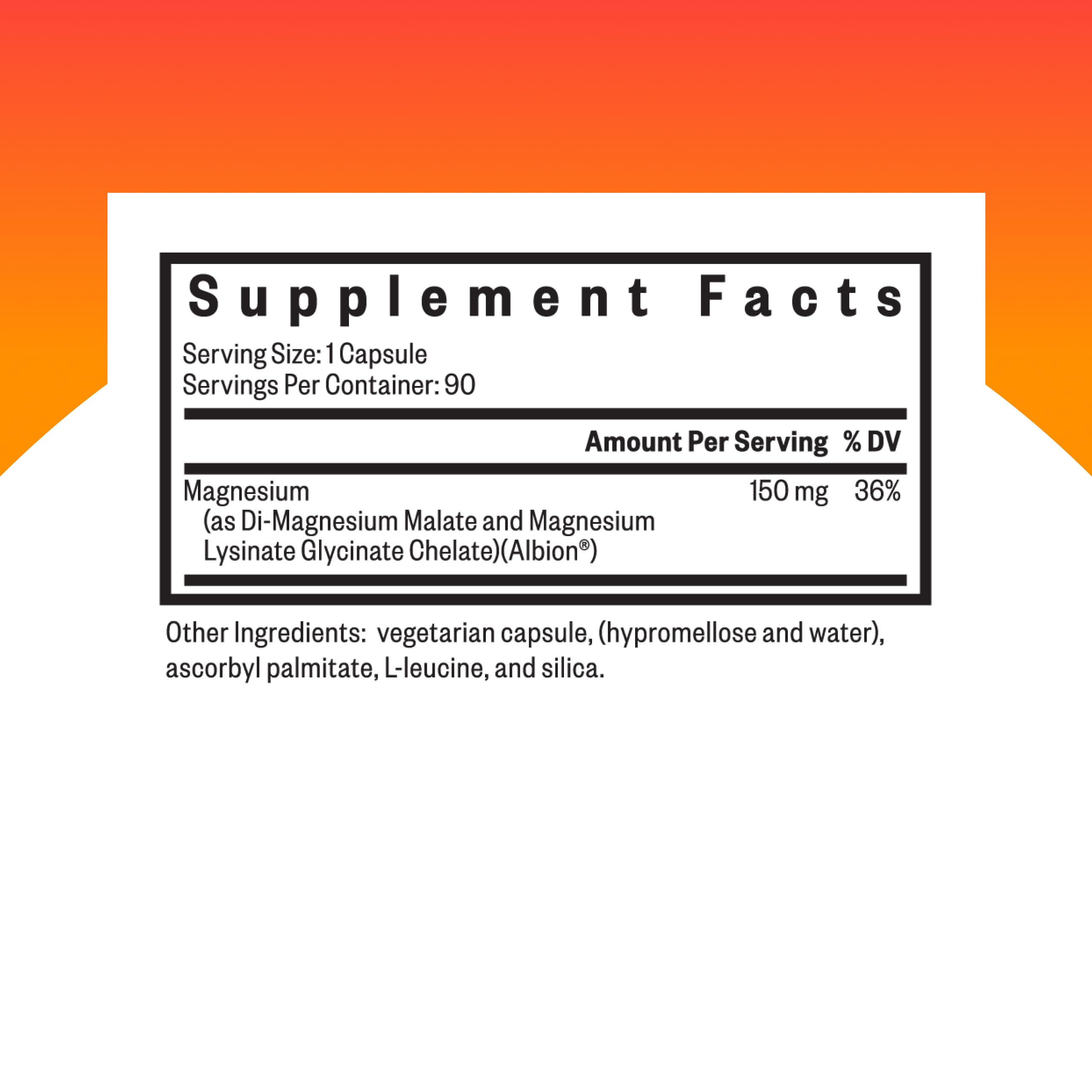Seeking Health Optimal Magnesium capsules closeup for easy dosing and bioavailability.
