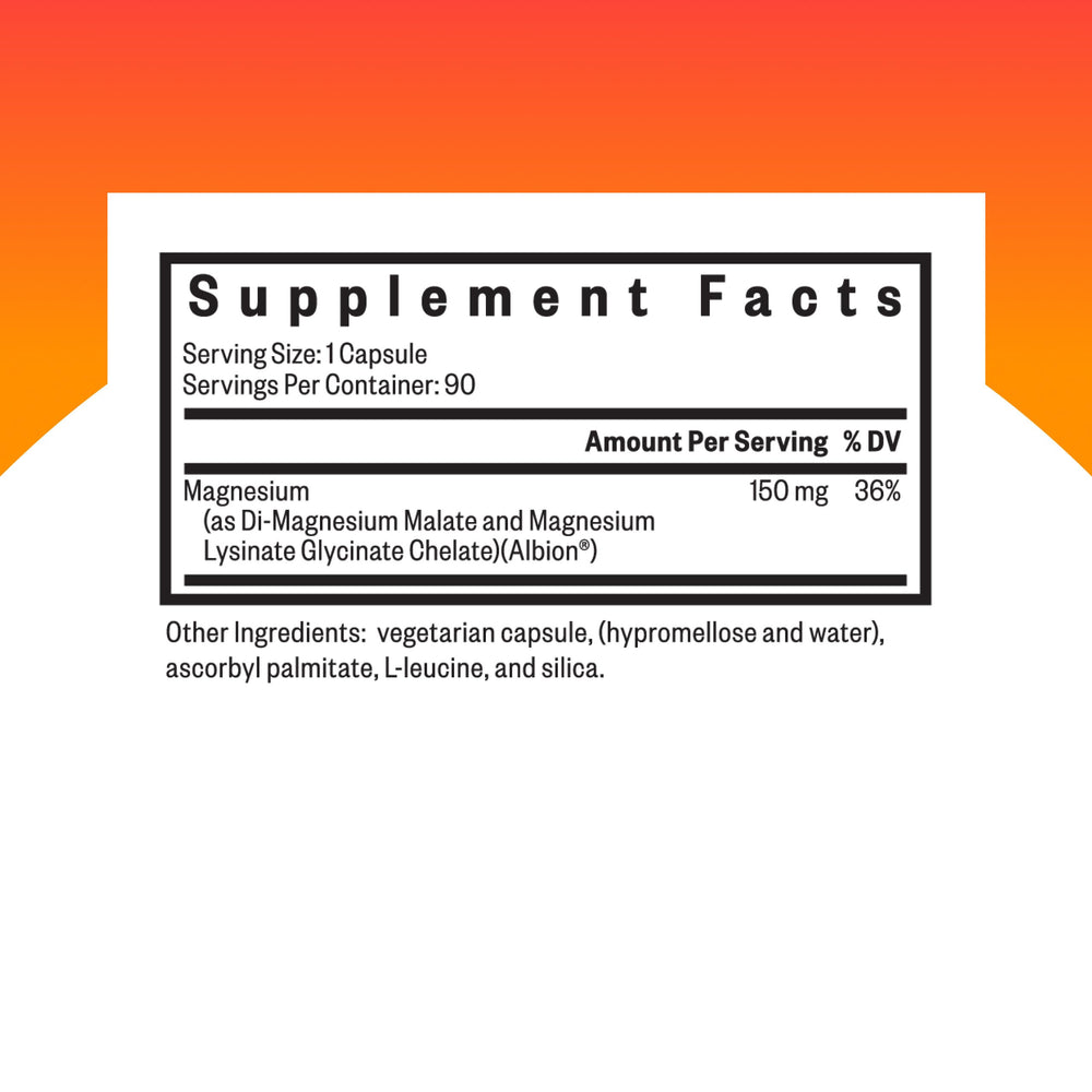 Seeking Health Optimal Magnesium capsules closeup for easy dosing and bioavailability.