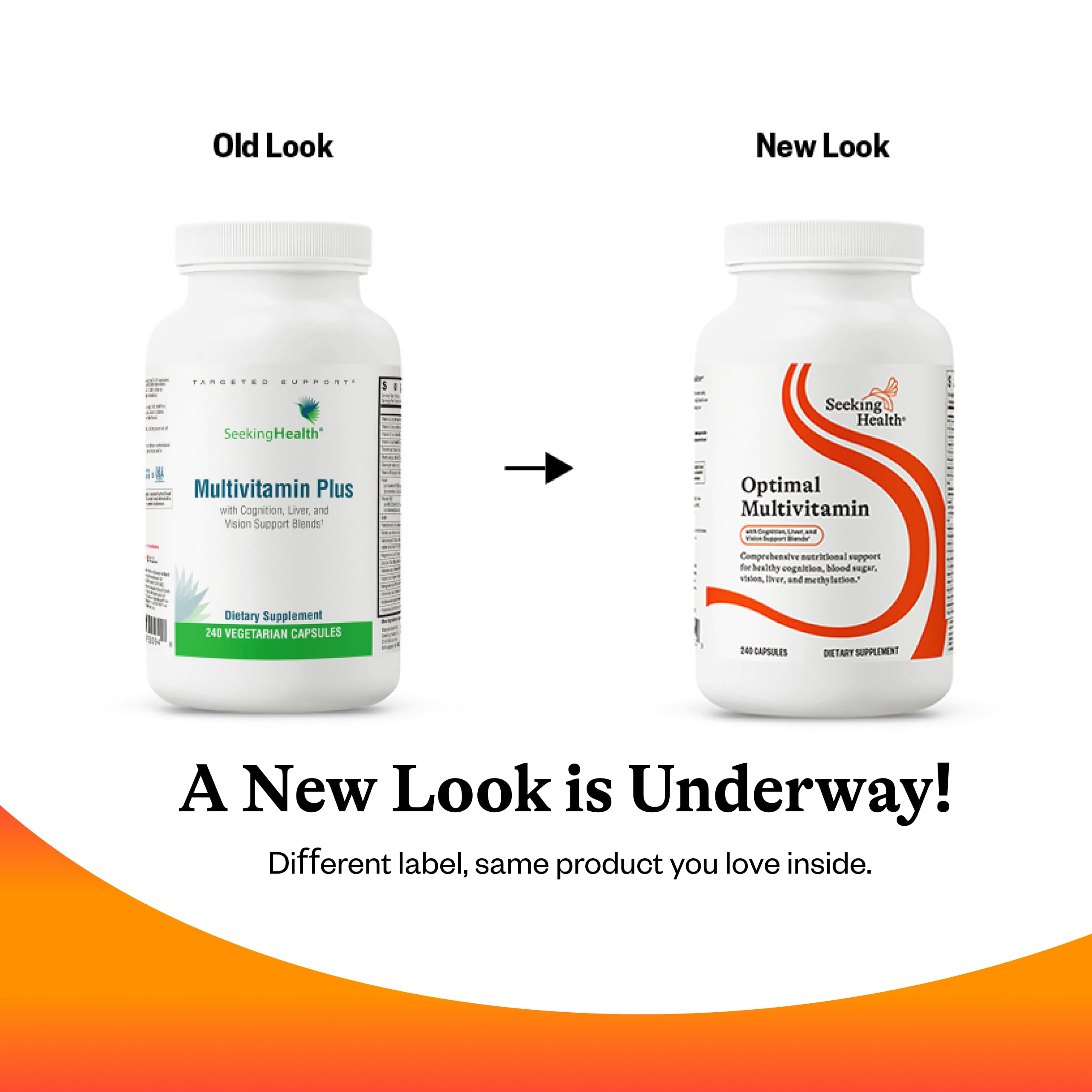 Seeking Health Optimal Multivitamin graphic of folate and B12 illustrating bioavailable folate for energy.