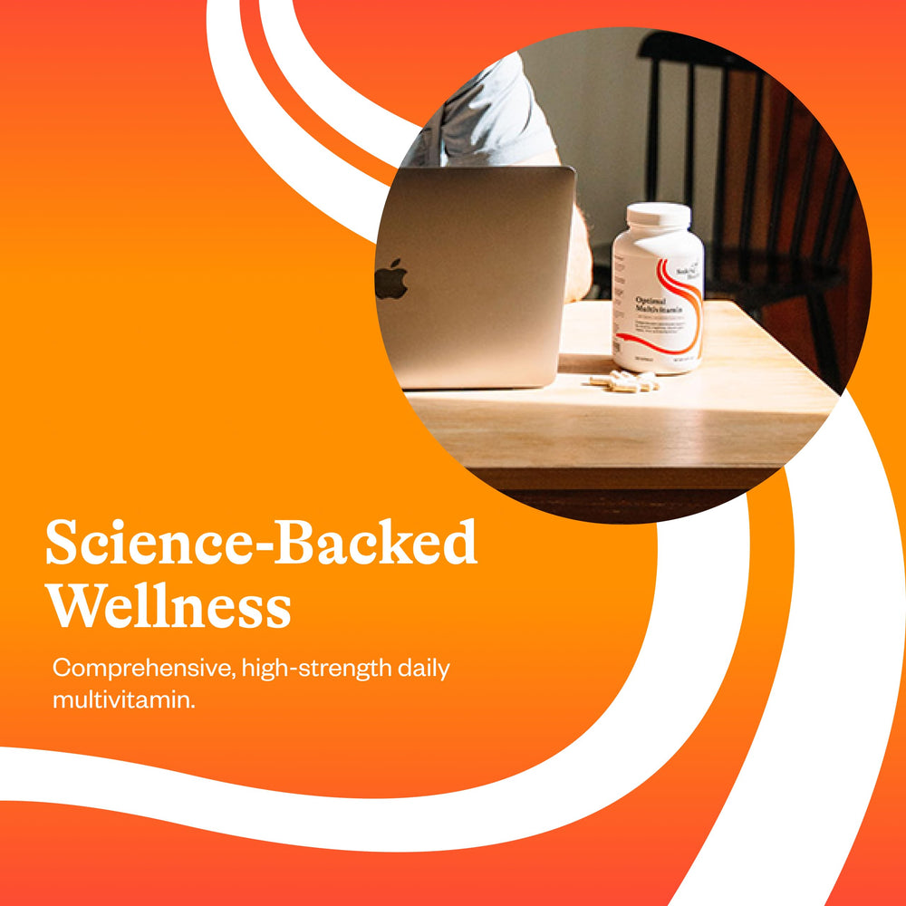 Seeking Health Optimal Multivitamin nutrition label closeup to compare ingredients and allergen-free profile.