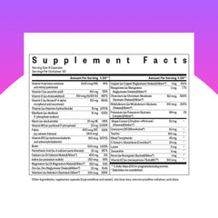 Seeking Health Optimal Prenatal MF label closeup showing True Folate and non-methylated B12