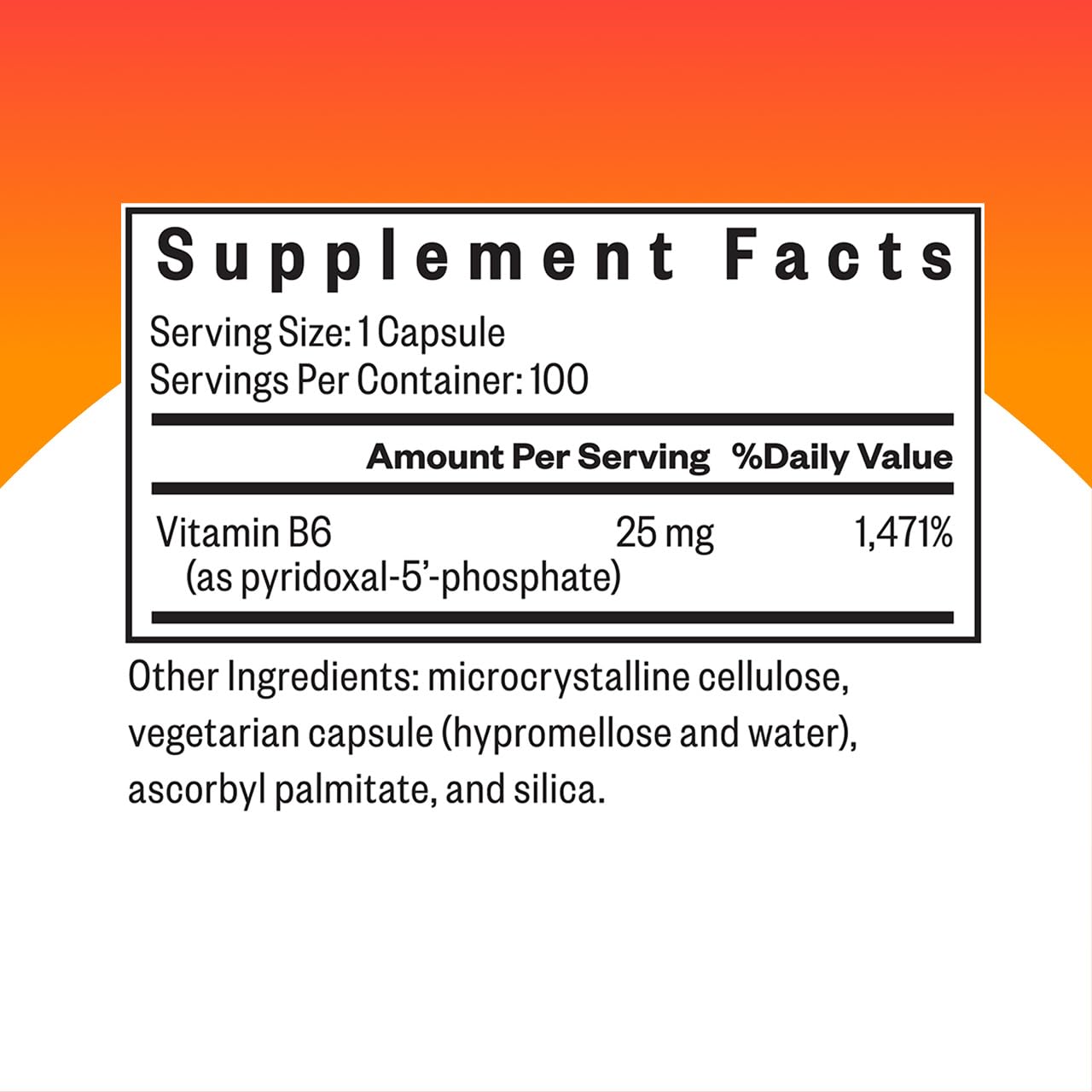 Closeup of Seeking Health P-5-P capsules highlighting vegetarian form.