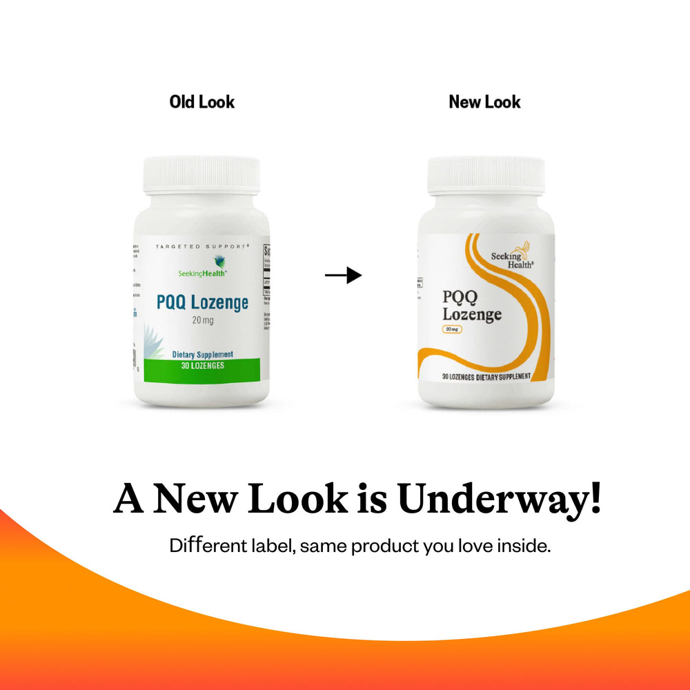 Seeking Health PQQ lozenge in bag: fits into daily routine on the go
