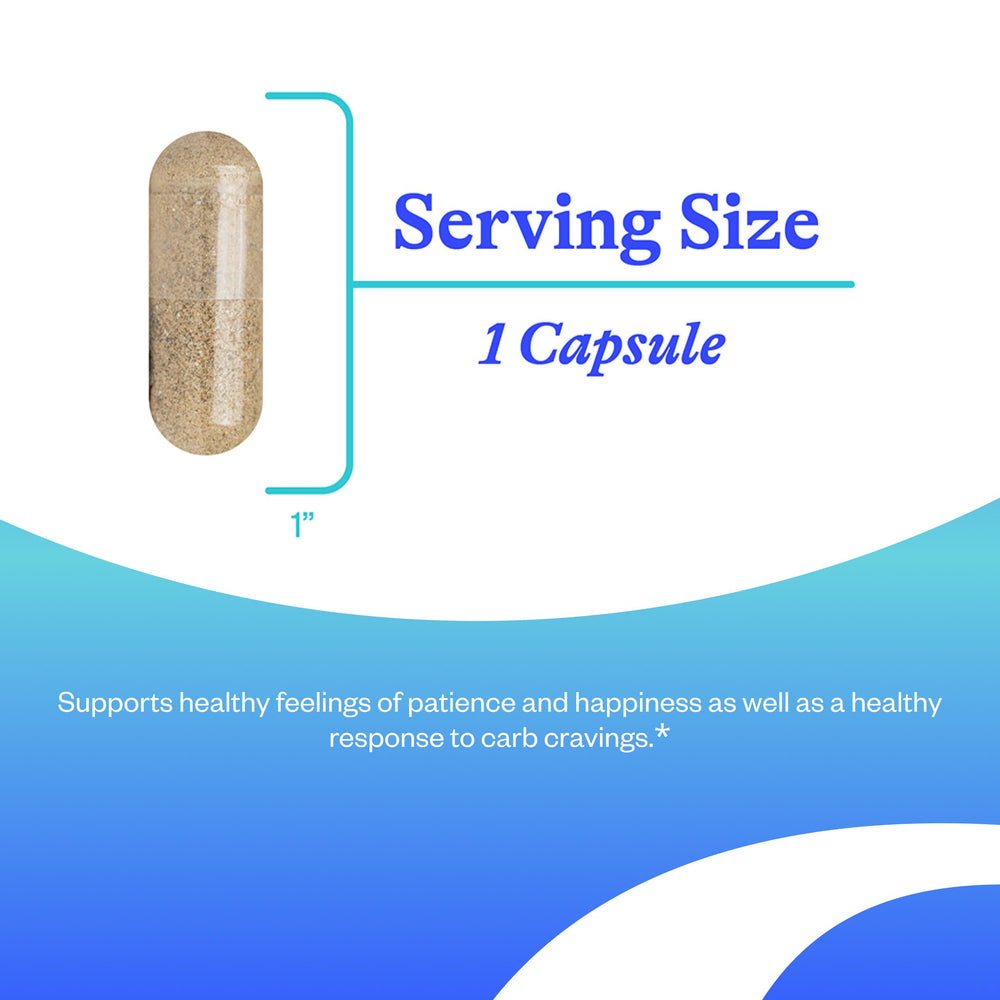 Seeking Health Serotonin Nutrients label view showcases 5-HTP and saffron blend
