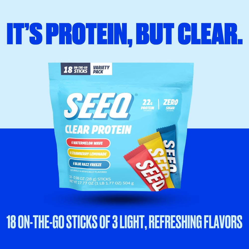 SEEQ 22g protein per serve close-up indicating strong post-workout option