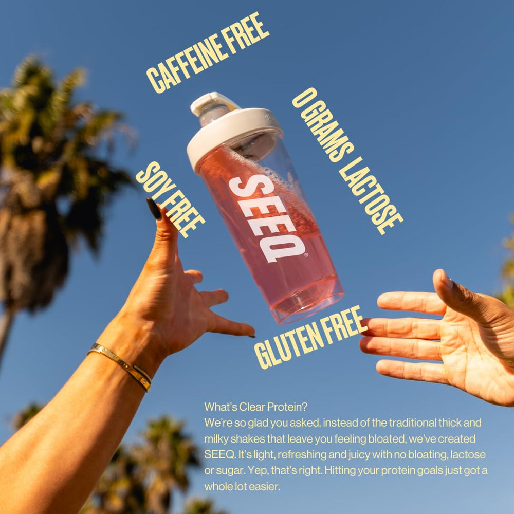 SEEQ Clear Whey Isolate Mango Pineapple ready-to-mix shake with mango-pineapple aroma