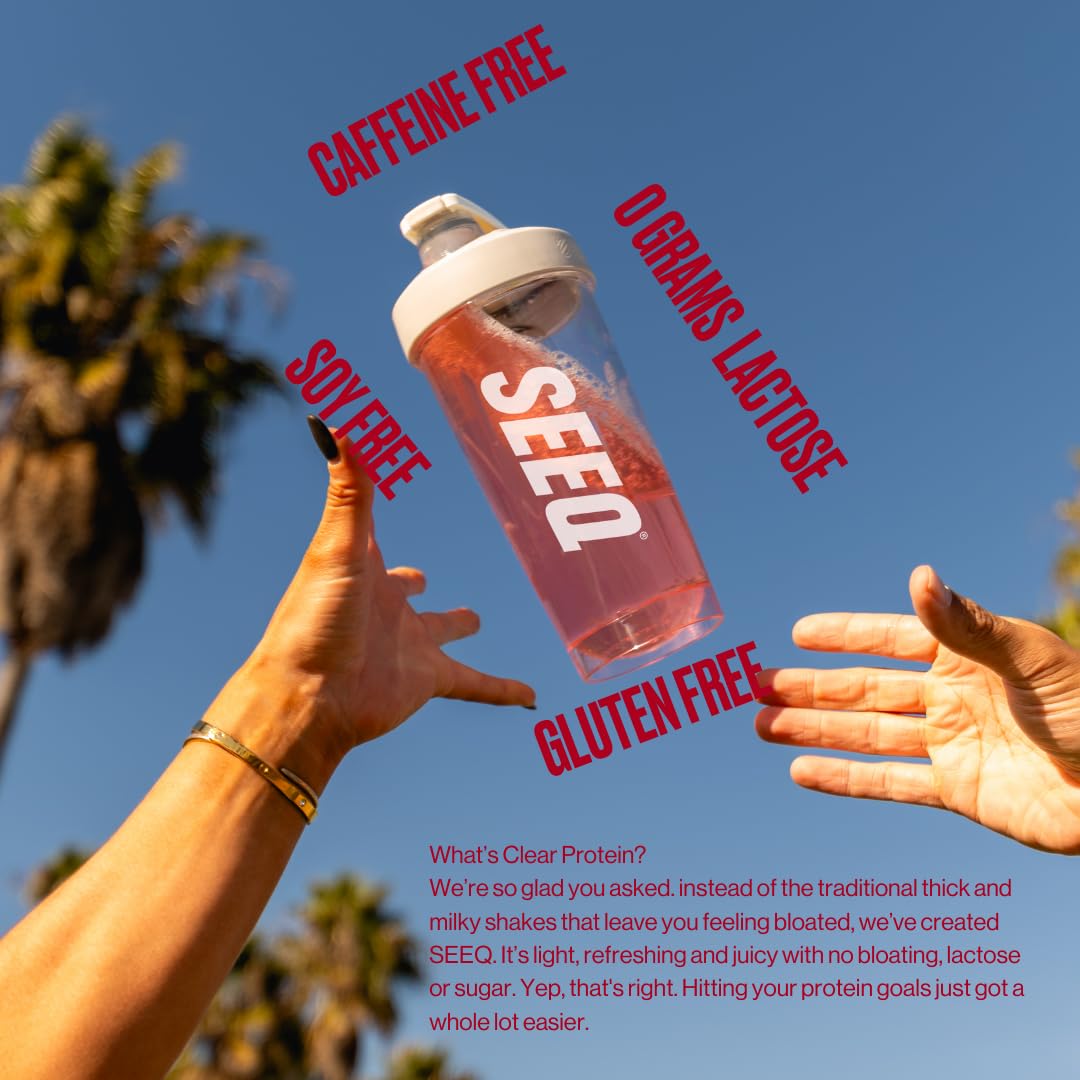SEEQ Clear formula dissolves quickly—shake, settle, and enjoy a crisp flavor.