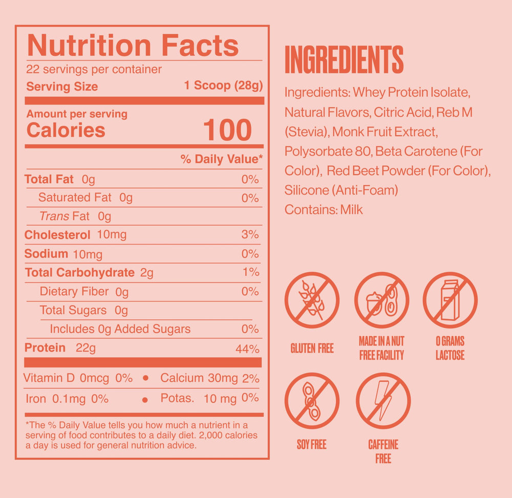 SEEQ Juicy Peach label with nutrition panel and gluten-free claim.
