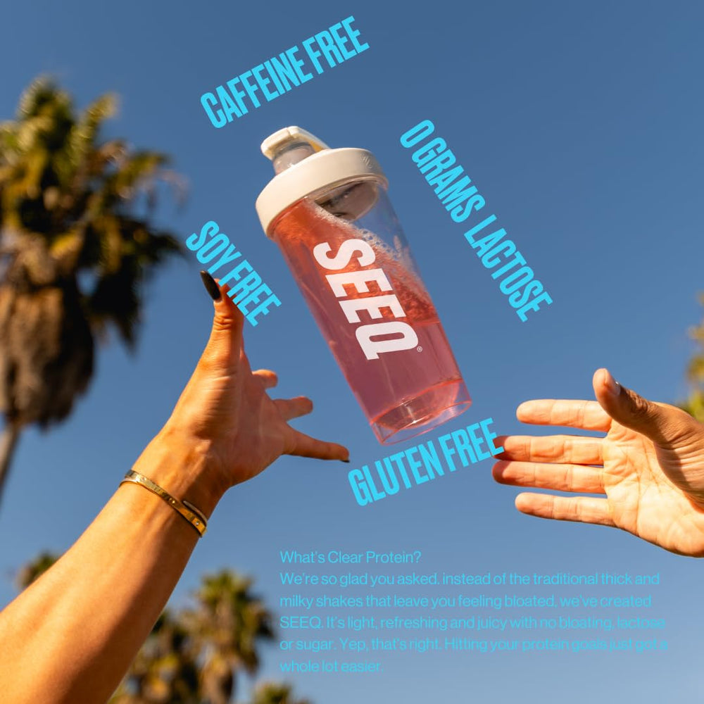 SEEQ Watermelon Wave packet emphasizing fruity taste and easy shake