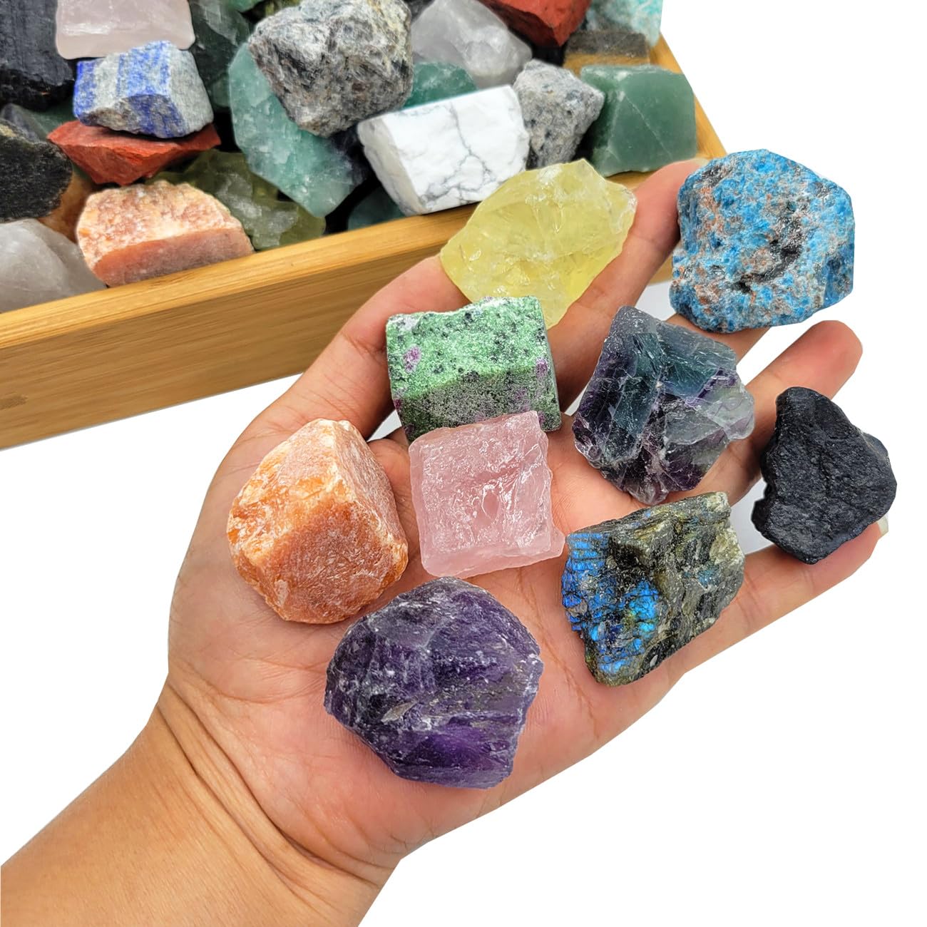 SeeuFun rough lapis lazuli bulk stones for polishing and creative focus