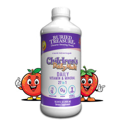 Select Nutrition Buried Treasure bottle on shelf supports daily nutrient intake for kids.