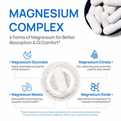 Selerb Magnesium Complex label-detail showcases four magnesium sources